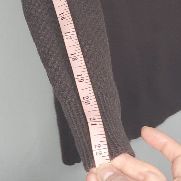 Loft Brown Cotton Crew Neck Chunky Knit Sweater Size Extra Small - Picture 8 of 10